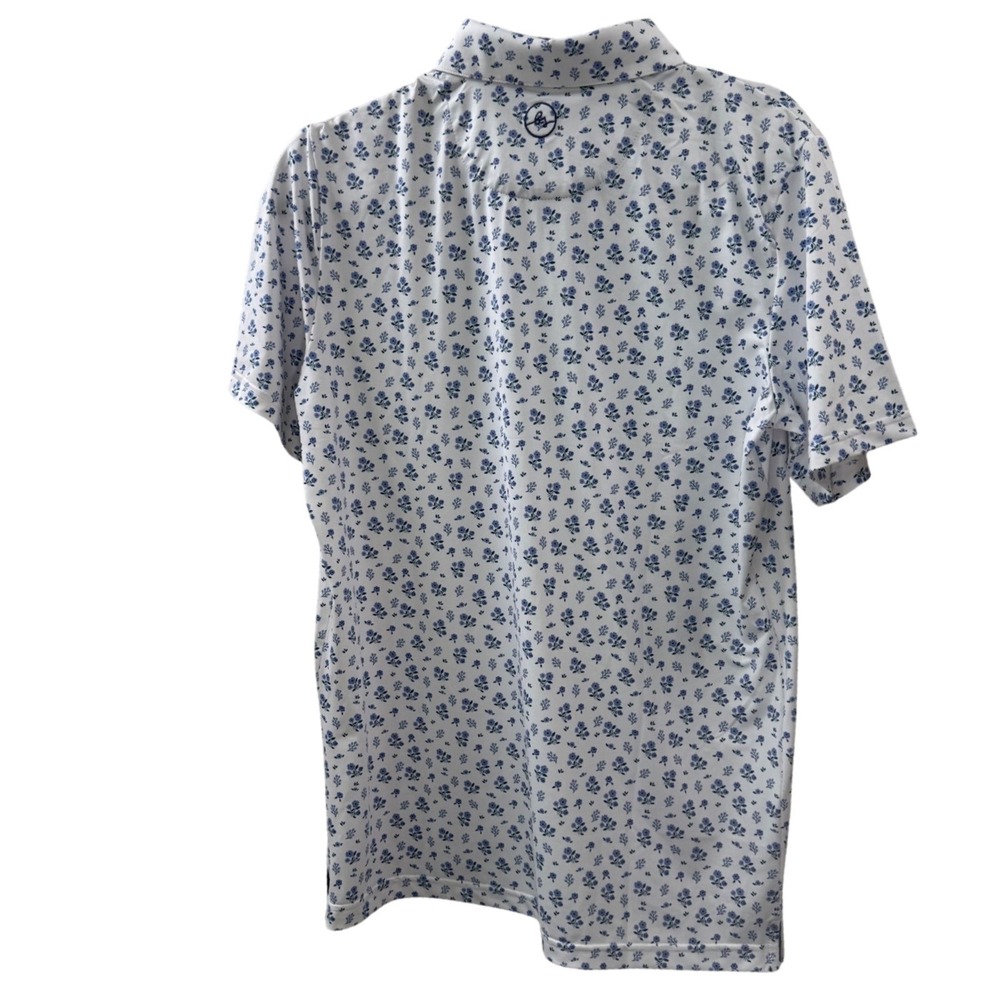 NWT Links Collection Boston Scott Floral Print Golf Polo Mens Small MSRP$79 - Picture 5 of 6